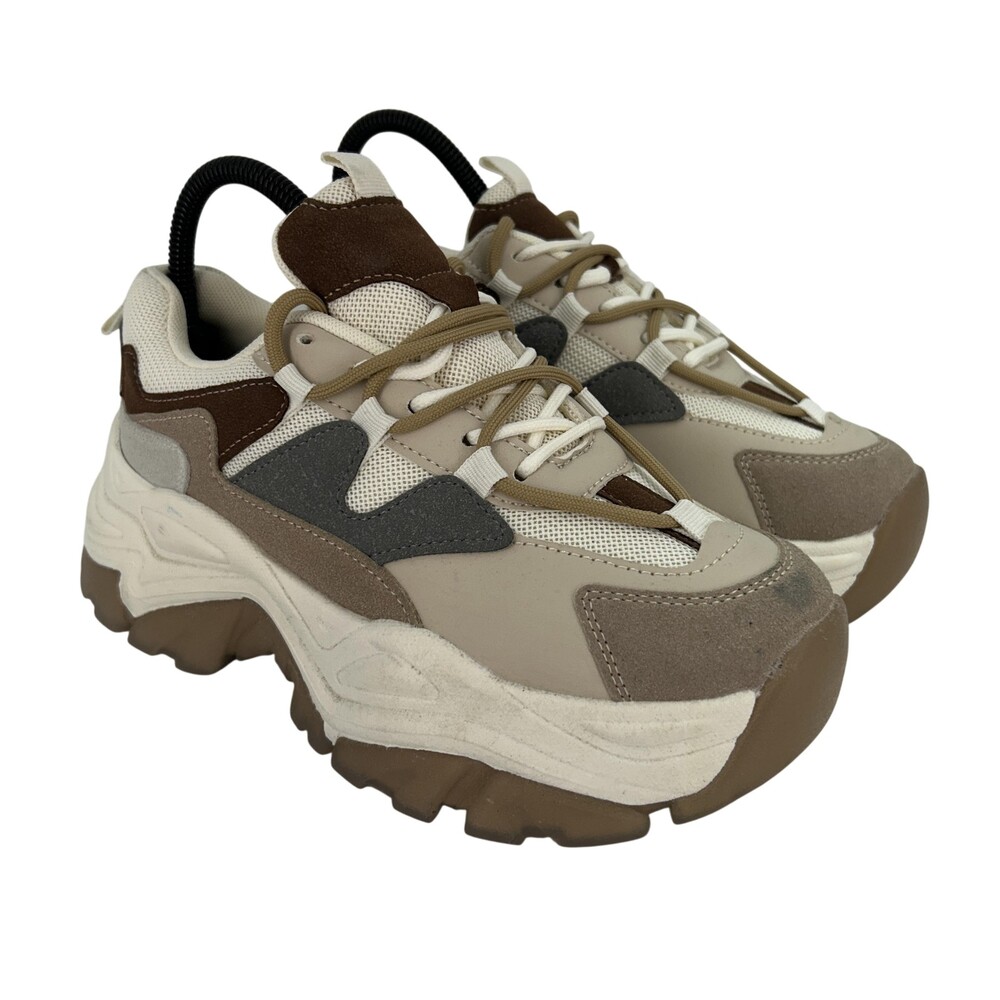 Madden Girl Shoes Womens Size 8.5 VENOMM Chunky Lug Sole Colorblock Sneakers